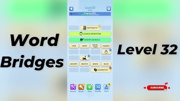 🎮 Word Bridges Level 32 Answers | SolutionGuruji 🧠✨