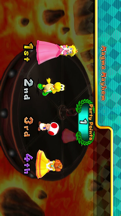 Mario Party 9 - Magma Mayhem (Peach Vs Daisy Vs Koopa Vs Toad)