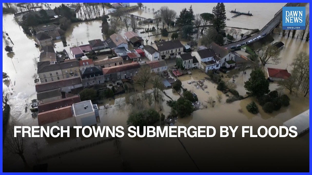 Drones Show French Towns Submerged By Floods | Dawn News English