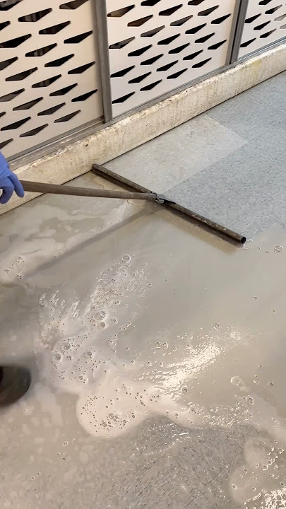 How to CLEAN FLOORS Like a PRO with Just a Squeegee! #satisfying #cleaning #asmr
