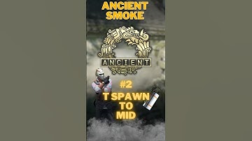 БАЗОВЫЙ СМОУК МИД С Т СПАВНА #2 | ANCIENT | CS 2 #cs #cs2 #smokeancient #ancient