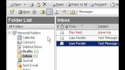 Microsoft Office Outlook 2003 My folder is missing