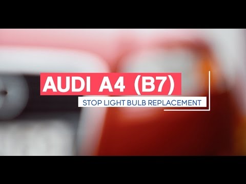 Audi A4 b7 замена лампочки стоп сигнала/ bremžu signāla lampas nomaiņa