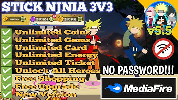 STICK NINJA 3V3 MOD APK VERSI 5.5 - Unlimited Coins & Unlock All Heroes - Terbaru 2024