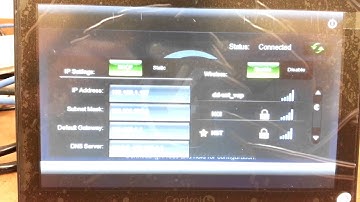 Changing a Control4 touchscreen to Wi-Fi connection