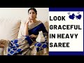 Styling Heavy Bling Saree | Makeup + Hairstyle Tips