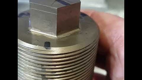 M50 x 2 - 3 start thread. Thread milled