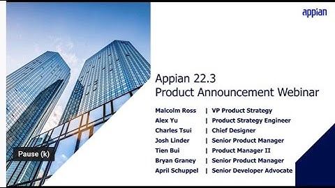 Appian 22.3 Product Announcement Webinar