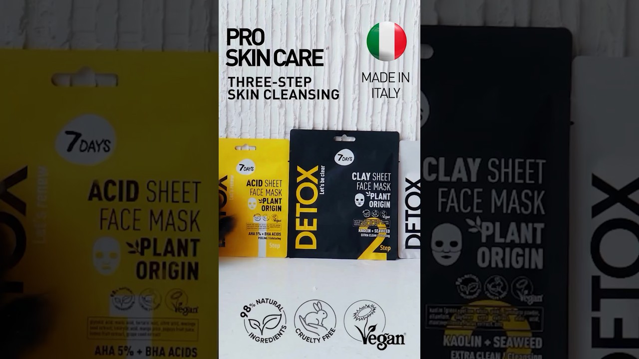 Detox your skin! Exfoliate, cleanse and restore your skin with 7DAYS!