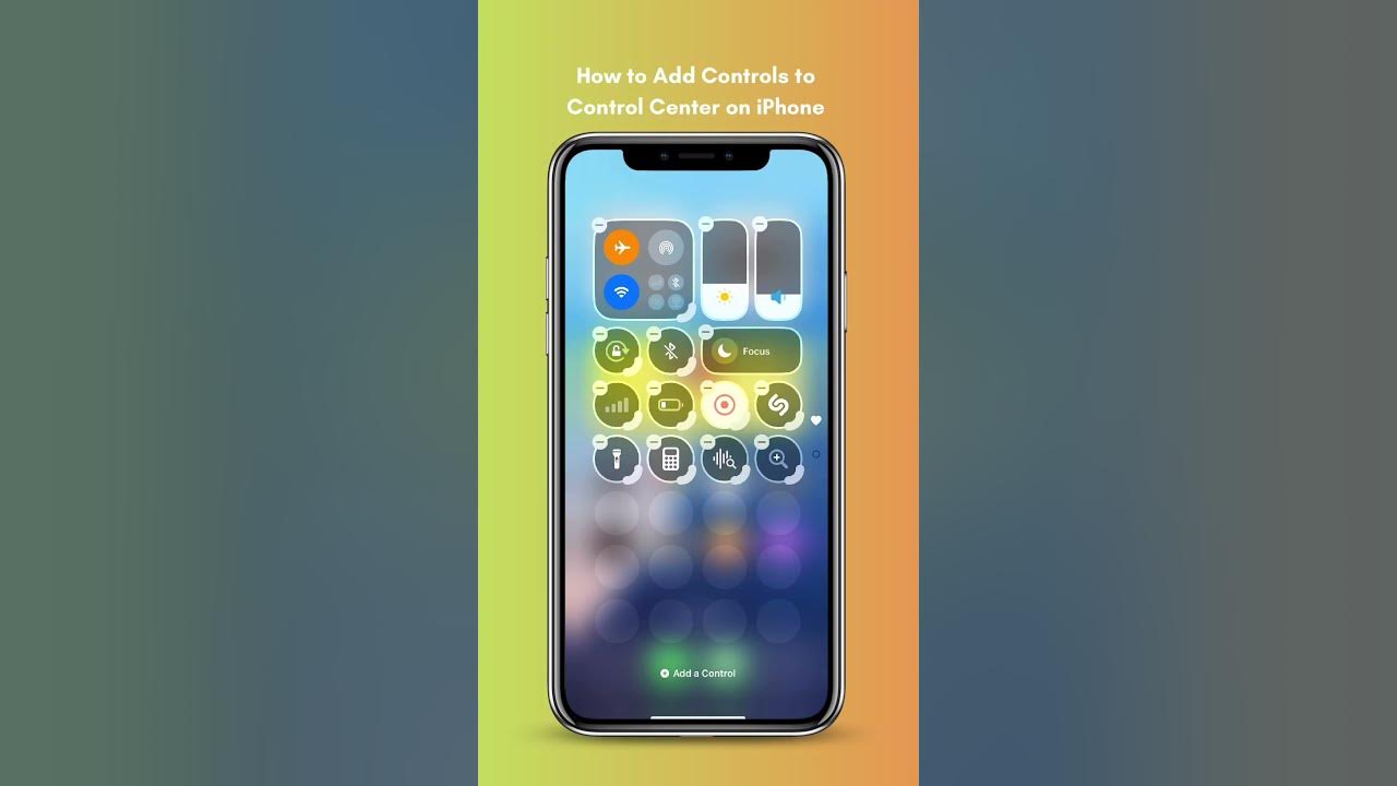 How to add controls to control center for iphone smartphone tech 