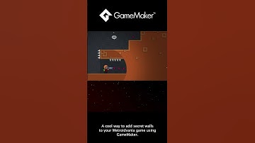 Secret walls in my Metroidvania indie game #indiegame #indiegamedev #gamedev #gamemaker