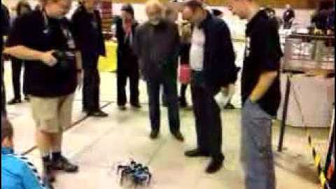 SCOUT-SPIDER LEGO autonomous walking robot at LFW Skærbæk 2009