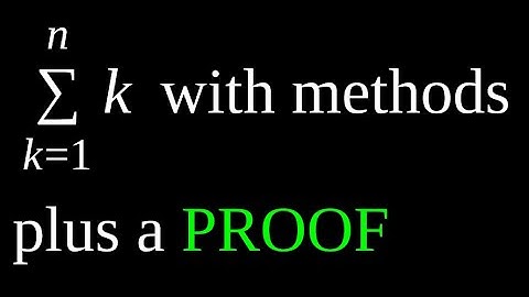 Sum of k from 1 to n in nice ways
