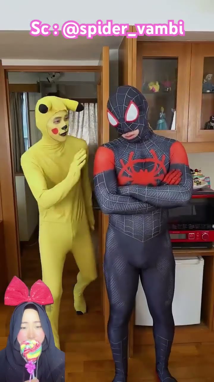SPIDY KAGETIN PIKACHU ⁉️ tapi Ending nya ?@spider_vambi #shorts #funny #dubbing