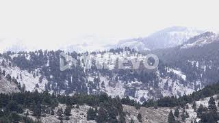 Snowy Mountain on the Bridger Range in Bozeman Montana 4K Wealth