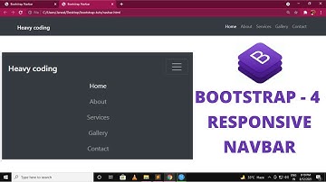 how to make responsive navigation bar in bootstrap | bootstrap 4 tutorial for beginners in hindi - 5