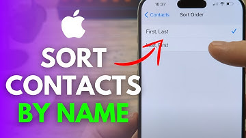 Hoe u contacten op voornaam sorteert op de iPhone