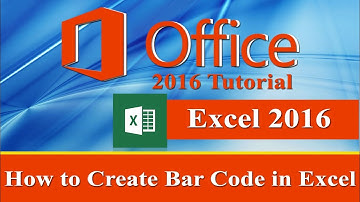 How to Create Bar code in Microsoft Excel 2016