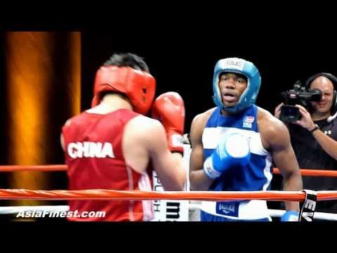 China Jianting Zhang vs USA Jesse Hart at Empires Collide Olympic Boxing Event in NY