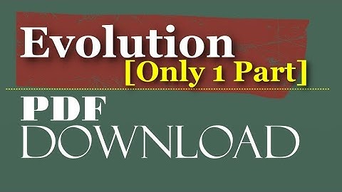Download PDF | Evolution Lecture | Answer & Explanation (2008-2020) | Subscribe Masters of Botany