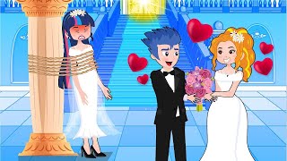 Princess Dress Up Rainbow Skirt & Wedding Dress - Hilarious Cartoon Compilation