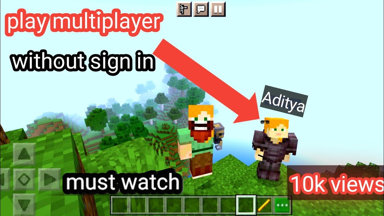 how to play multiplayer in Minecraft without sign in 🤯🤯 - YouTube