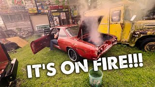 Will It Run And Drive After 10 Years? Project Corvair Goes Up In Flames