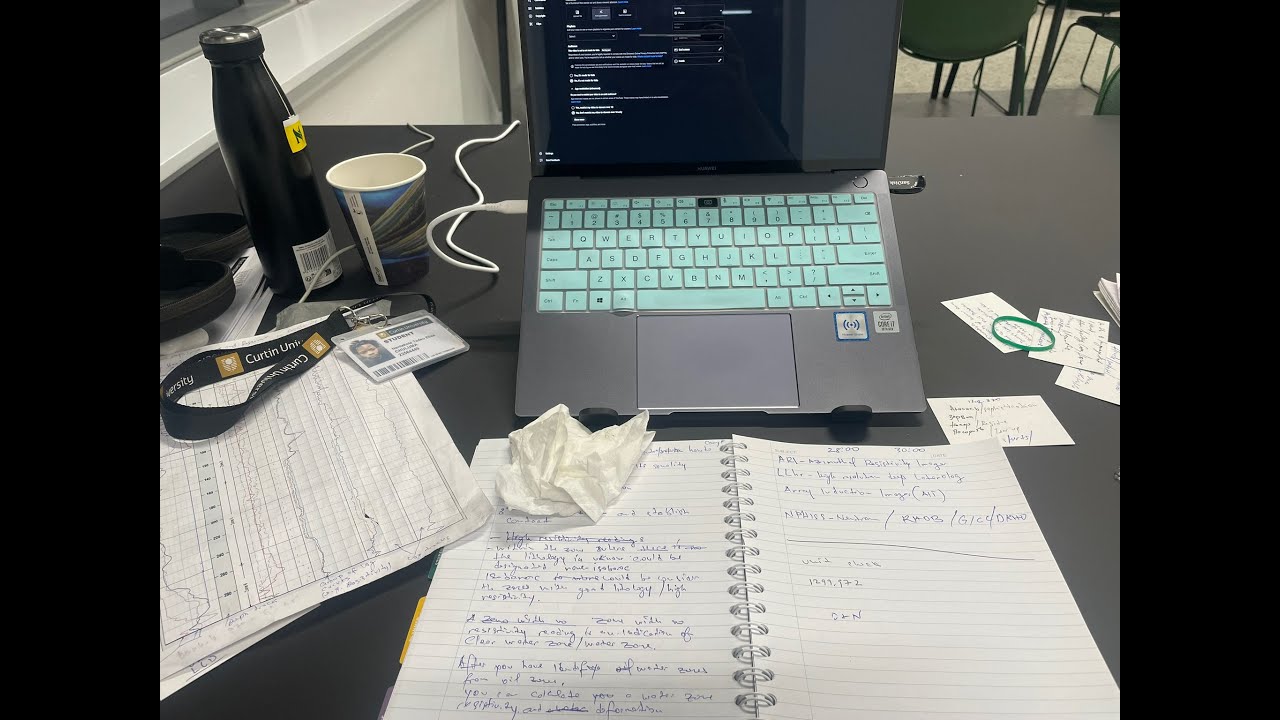 Using Excel to design Well Logs.  Formation Evalution/ Petroleum Engineering