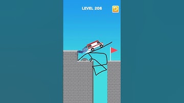 Draw Bridge Puzzle Game Level 206 #shorts