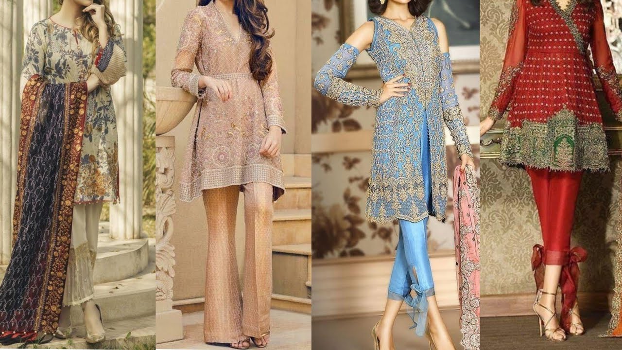 Latest And Stylish Short And Long Chiffon Dress Collection