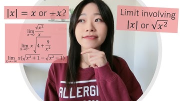 [吉娜] [Cal1] Limits involving absolute of x or square-root with examples