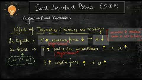 Effect of Temperature on Viscosity  | Chemical Engineering | GATE | Gradient 365 | Mansi Chopra