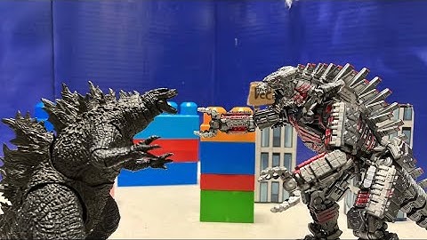 Godzilla vs Mechagodzilla Part 1 (Stop Motion) Remake 2