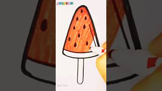 Easy Watermelon 🍉 Ice cream drawing #drawing #icecream #watermelon #shortvideo #viral #ytshorts