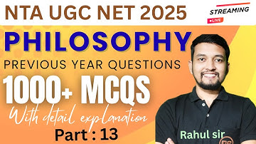 Crack the Code: 1000+ Philosophy MCQs for NTA UGC NET 2025 - Part 13