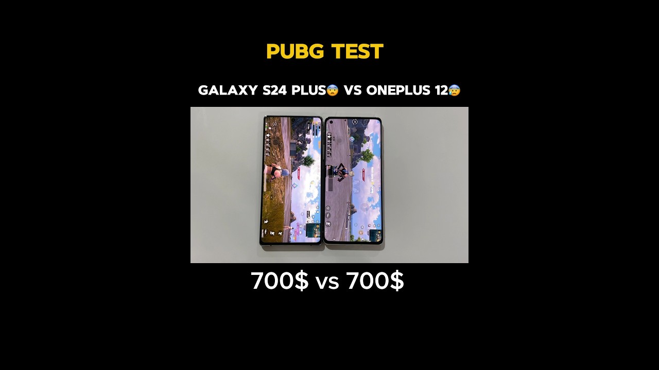 Samsung S24 Plus vs Oneplus 12 - PUBG Test
