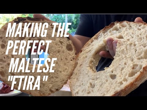 Making the Perfect Maltese Ftira Bread -  Maltese Food Ftira recipe