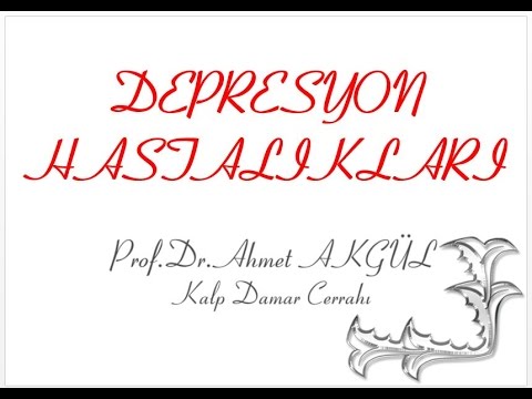 Depresyon Tedavi Edilebilir Bir Hastalıktır ! - Prof. Dr. Ahmet AKGÜL