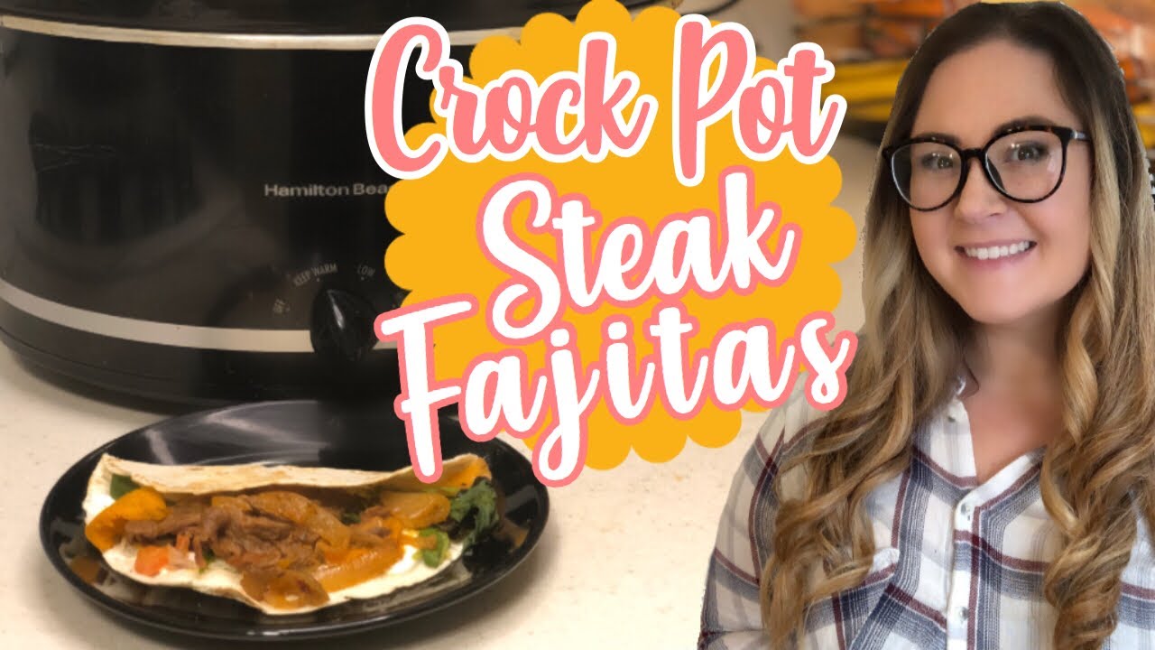 CROCK POT RECIPE : STEAK FAJITAS | CROCKTOBER 2019 - YouTube