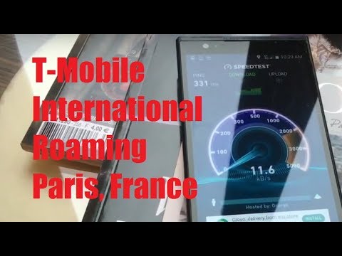 T-Mobile International Roaming in Paris, France! (Speed, Web, Navigation)