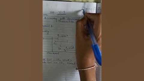 recovery with concurrent transactions