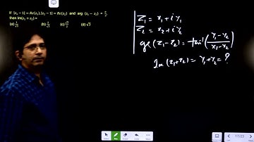 If |z_1-1|=Re(z_1 ),|z_2-1|=Re(z_2) and arg (z_1- z_2) = π/3, then Im(z_1+z_2) =