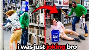 Pranksters get Instant karma! 