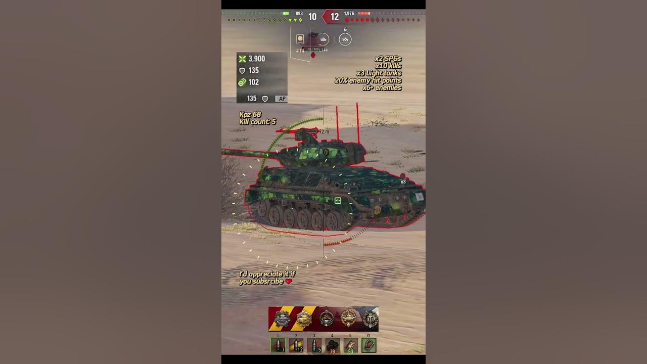 Kpz 68 Ace Tanker #kpz68 #worldoftanks #wot - YouTube