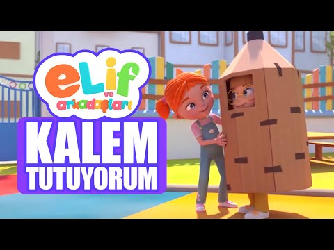 Elif ve Arkadaşları - Bölüm 2 - Kalem Tutuyorum - TRT Çocuk Çizgi Film