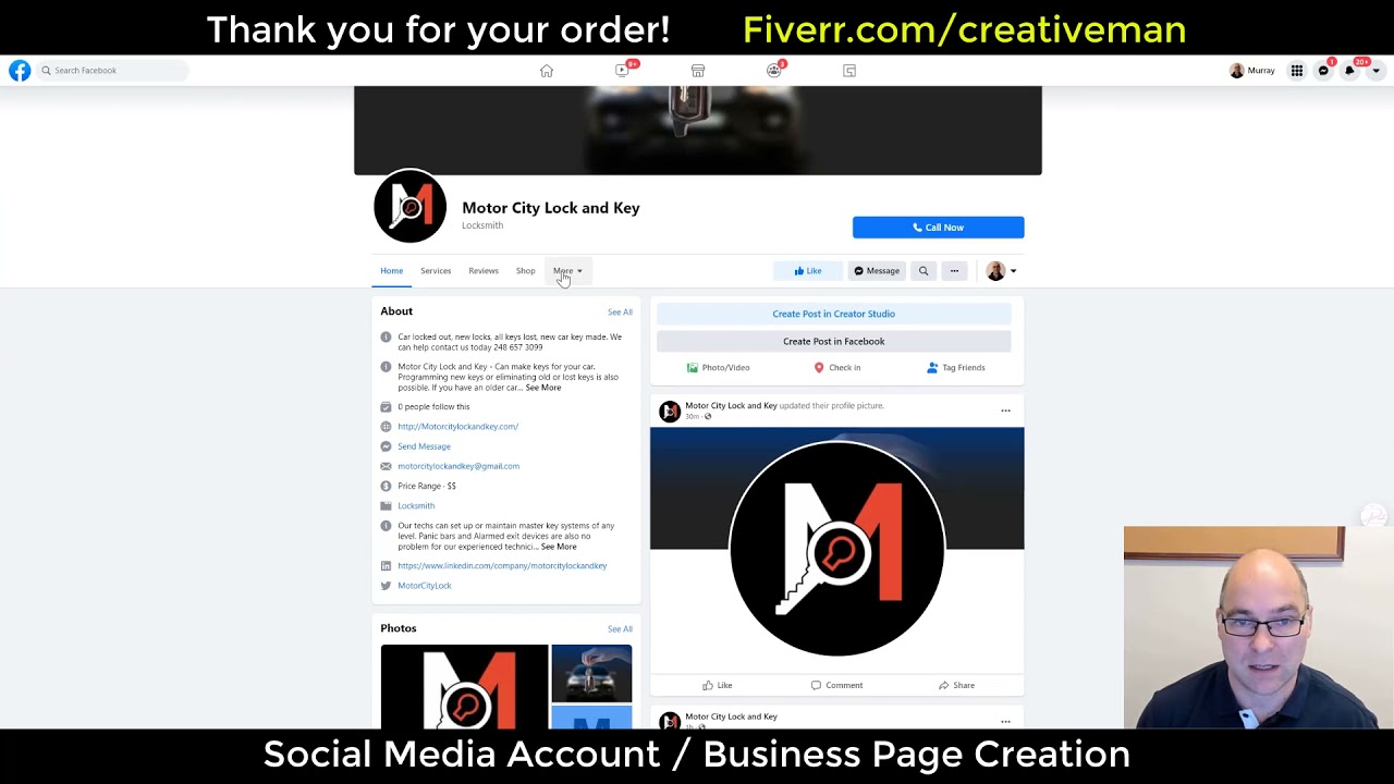 Social Media Accounts Locksmith Motor City Lock and Key YouTube