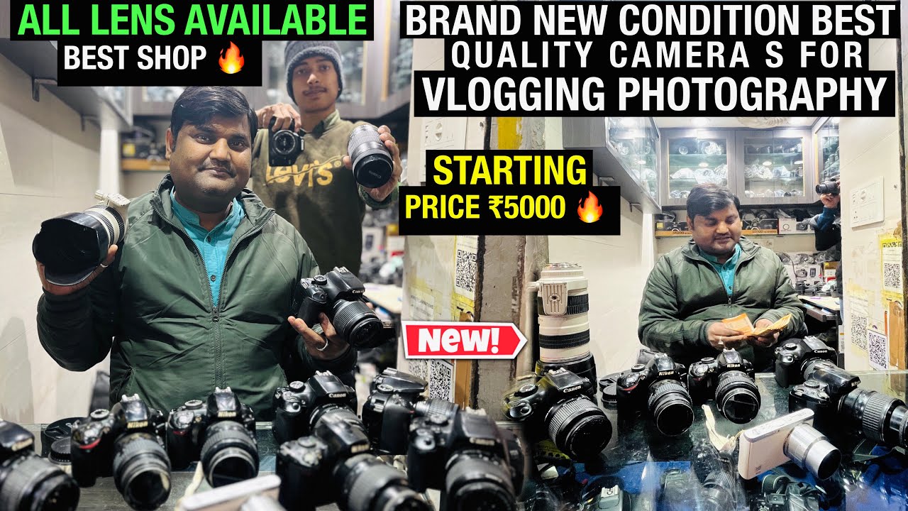 Delhi Camera Market मात्र ₹5000 से शुरू🔥DSLR,Gopro Second Hand Camera