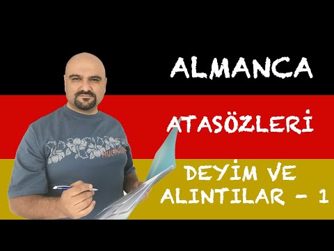 Mutlaka Bilmeniz Gereken Almanca  Atasözleri, Deyim ve Alıntılar - (Atasözleri Serisi 1)