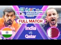 India vs qatar  full match  pptv 2021 asian sr mens jva volleyball championship  pool a