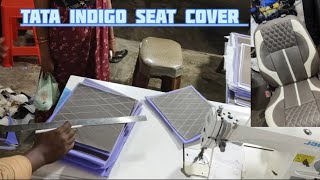 HOW TO STITCH INDIGO CAR SEAT COVER FULL VIDEO   |   CAR SEAT COVER SILAI KAISE KARE FULL VIDEO